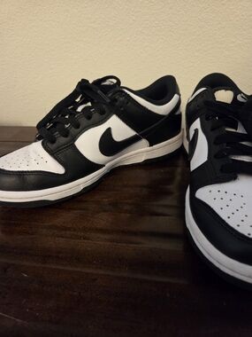 Like New Nike Kids Dunk Low "Panda" Sneakers, Size 4